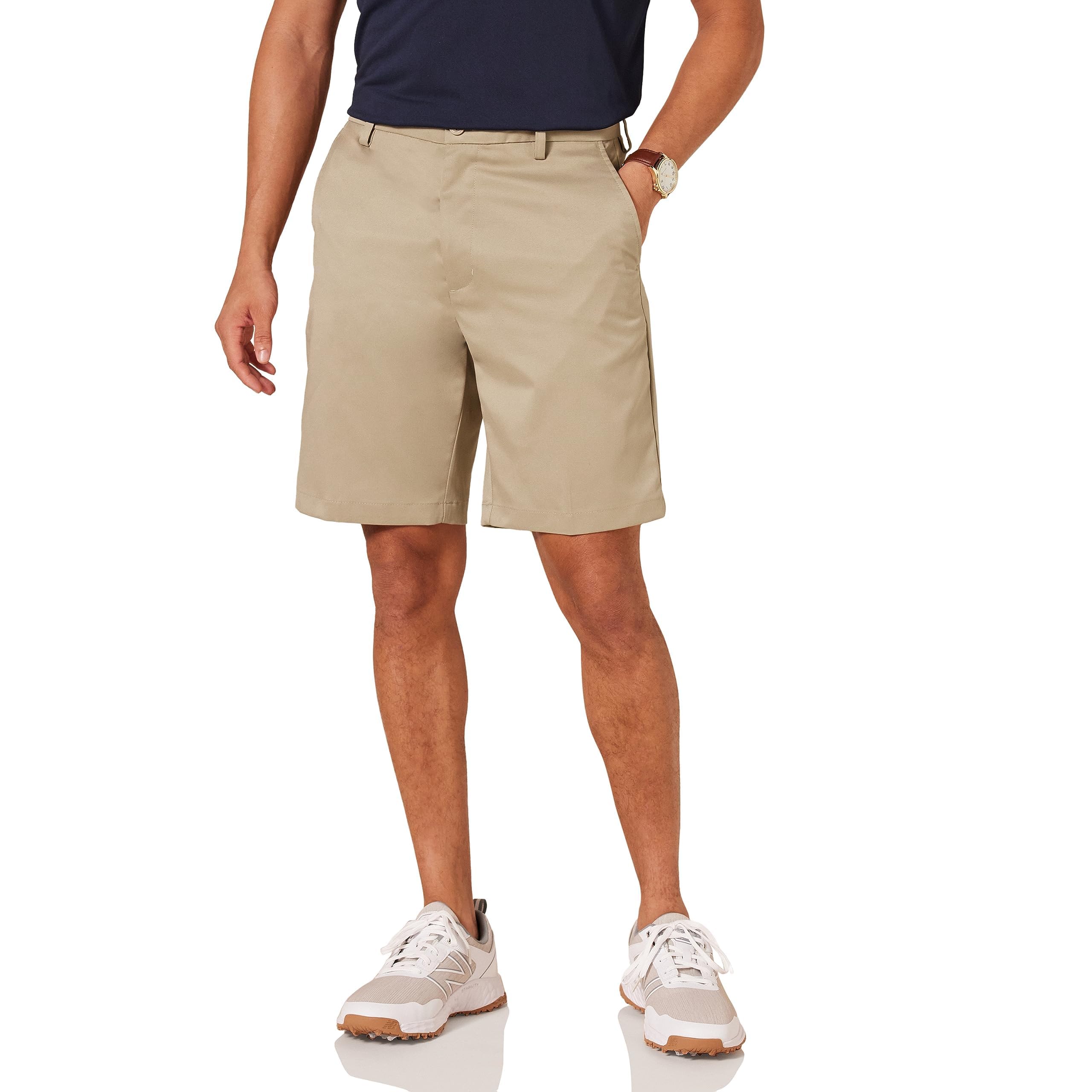 Amazon Essentials Men's Classic-Fit 9" Inseam Moisture-Wicking Golf Shorts, Func