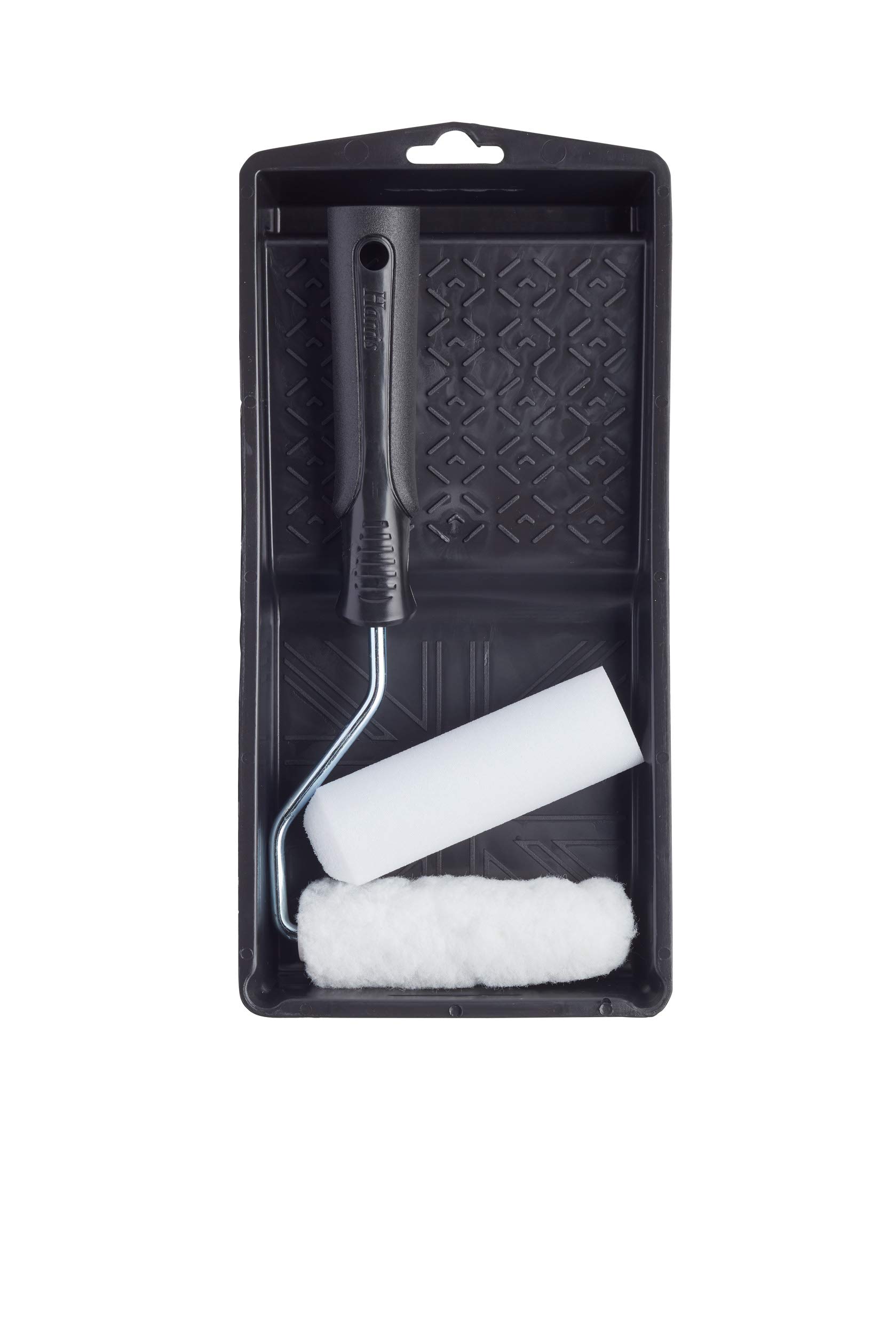 Harris Essentials Mini Roller Set, Walls & Ceilings, Tray and Frame, 4” Emulsion