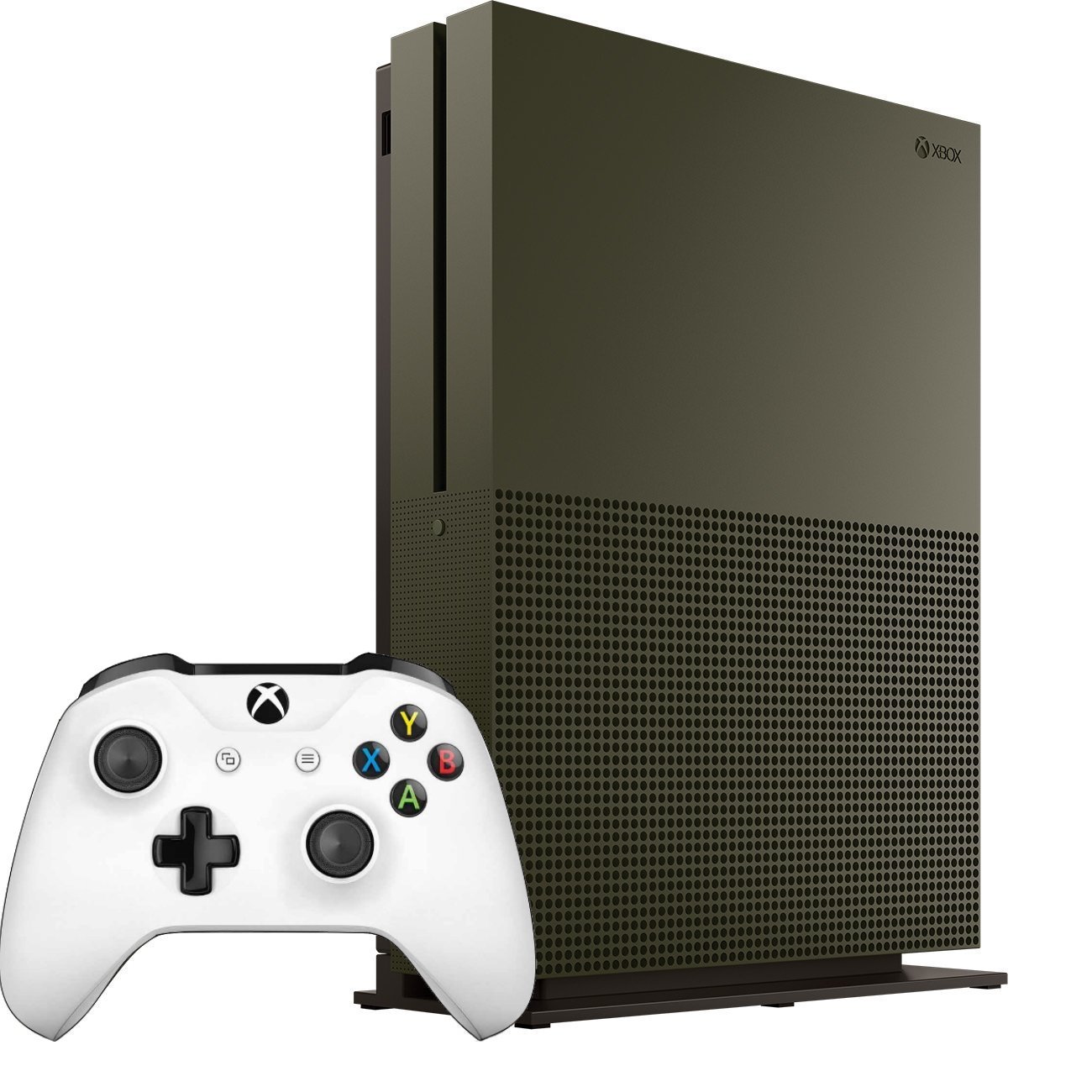 Xbox One S 1TB Military Green Special Edition Console and White Controller (Rene