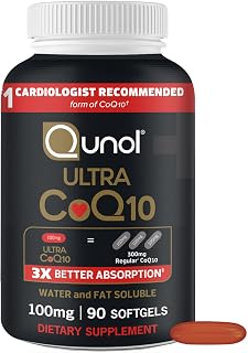Qunol Ultra CoQ10 100mg, 3X Better Absorption, Antioxidant, 90 Softgels | #1 Cardiologist Recommended Supplement for Heart Health, Coenzyme Q10 Supplement to support Vascular Health & Cellular Energy