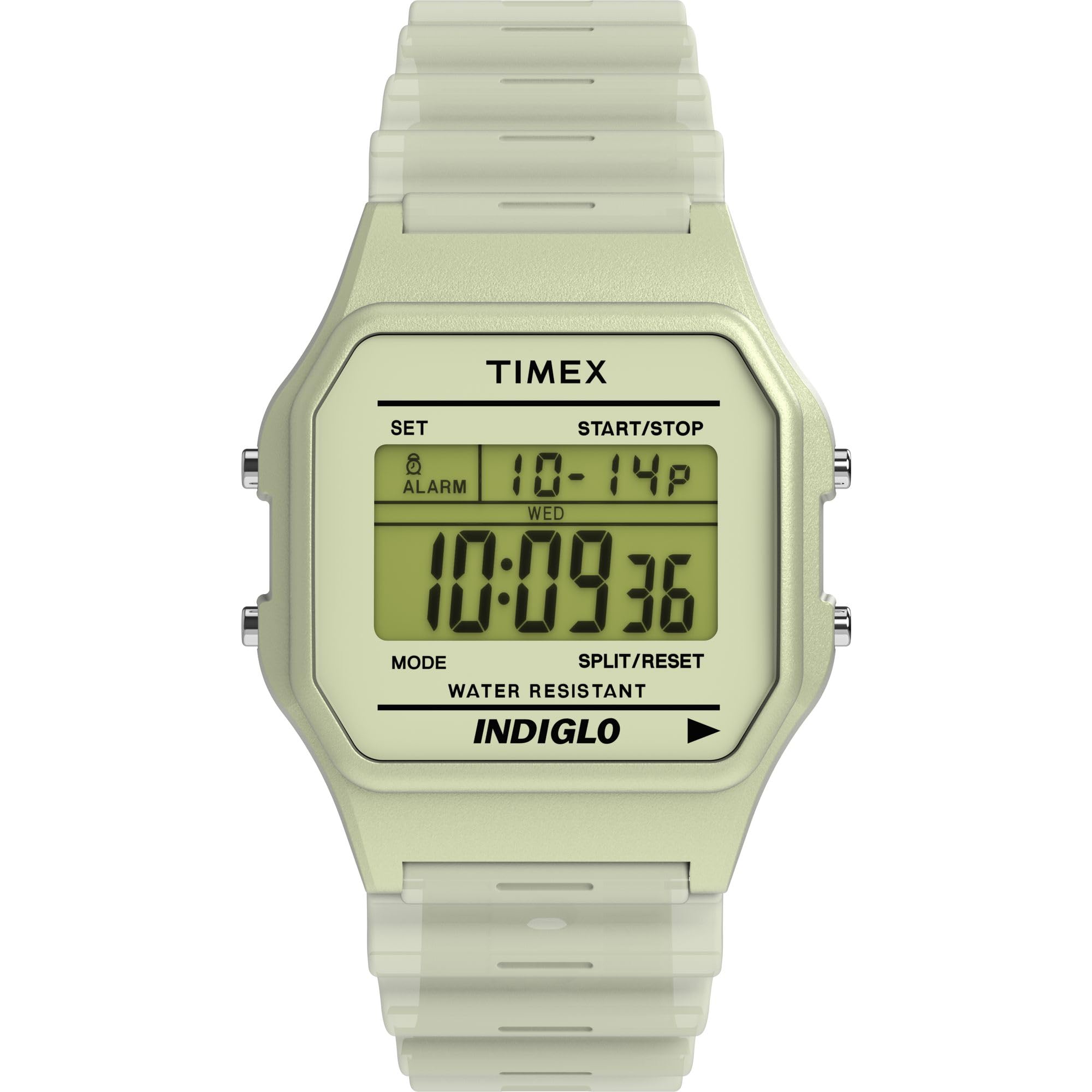 Timex T80 34mm Watch with Stainless Steel Bracelet