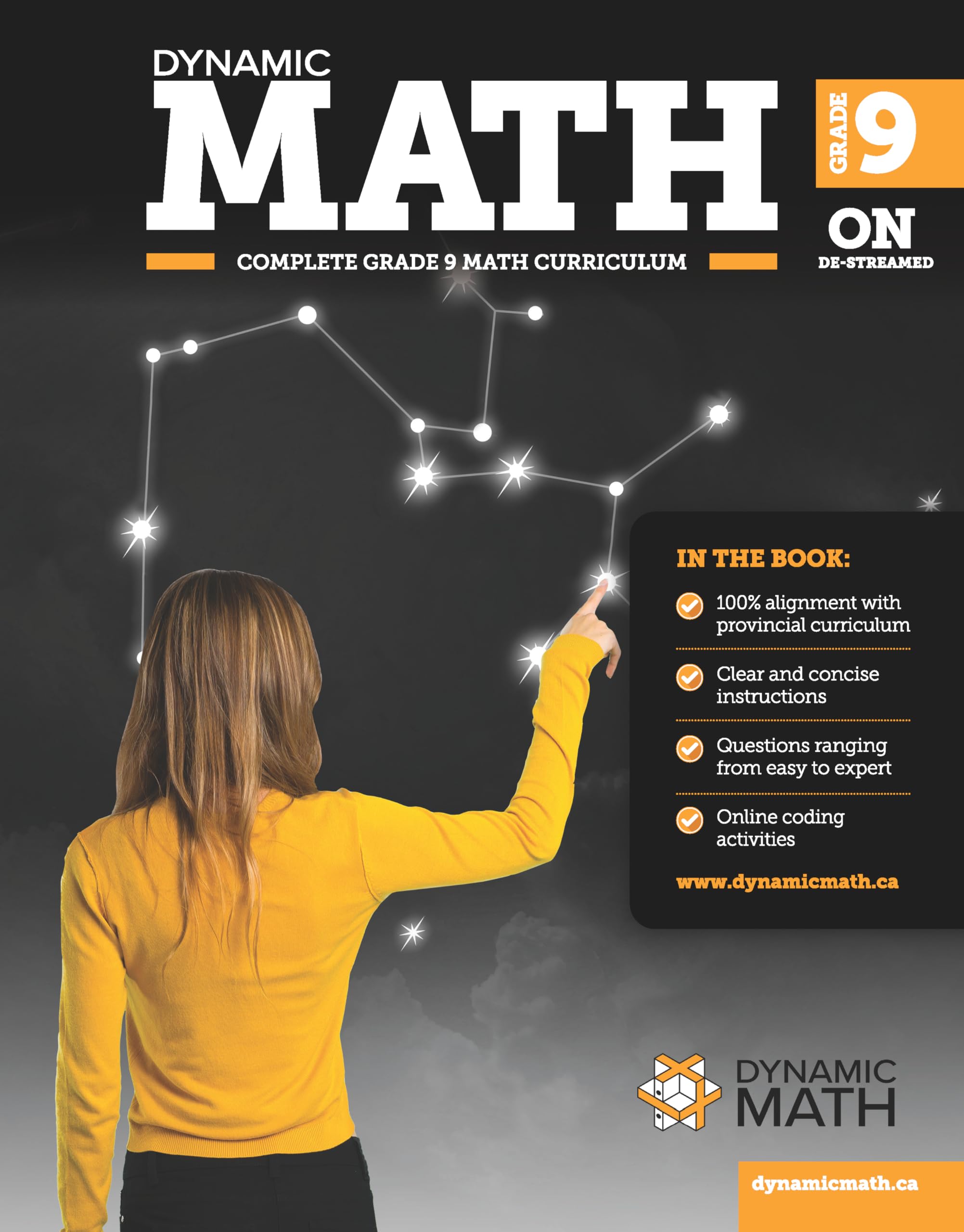 Dynamic Math Book – Ontario Grade 9 - MTH1W – Complete De-streamed Curriculum wi