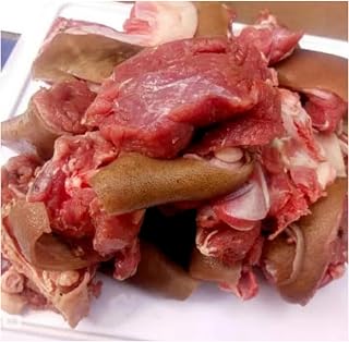 Frozen and Fresh Goat Meat 2lb | With Bone and Burned Skin