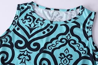 Women’s Floral Sleeveless Swing Dress with Pockets Casual Summer A Line Tank Dress