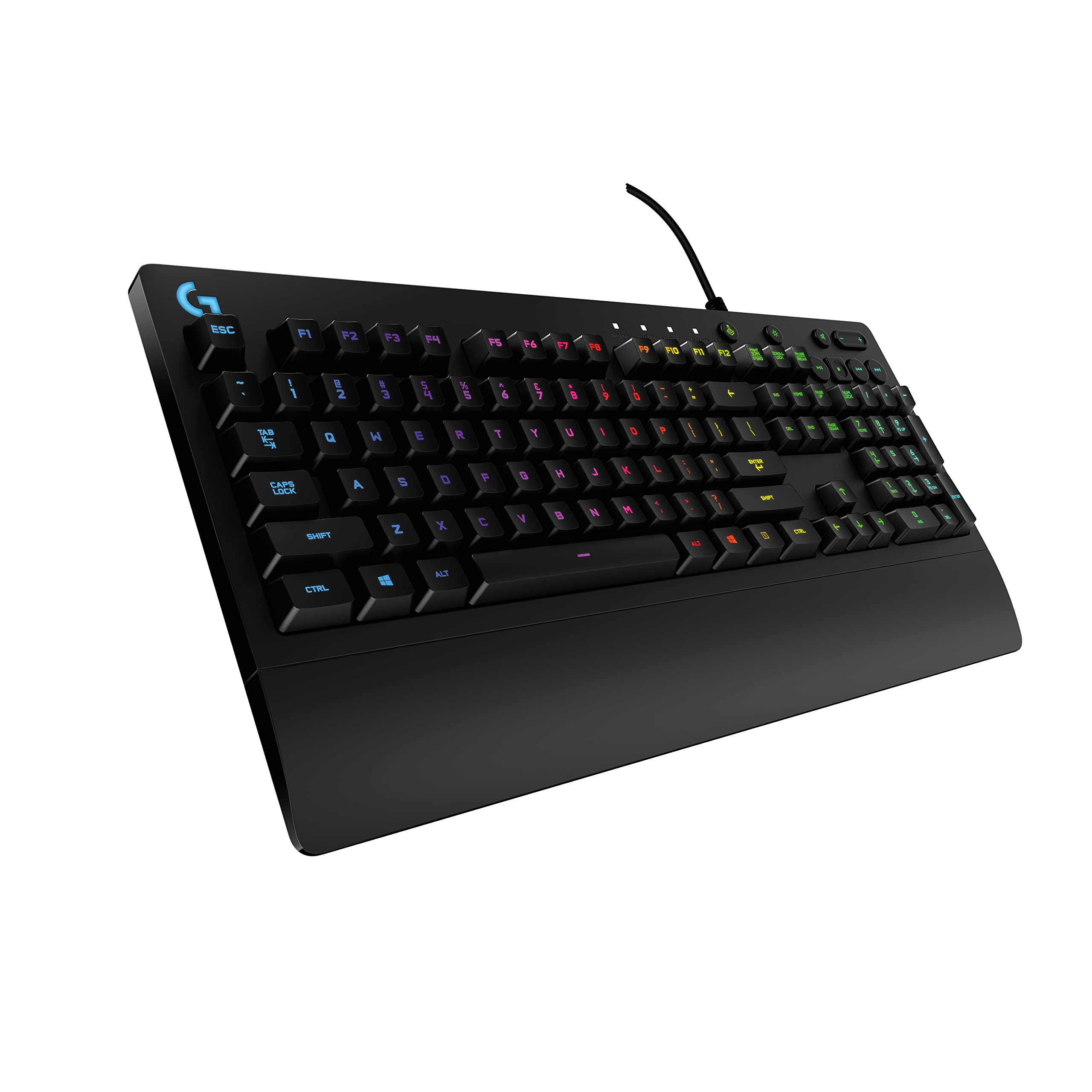 Logitech G213 Prodigy Wired RGB Gaming Keyboard - Black | Mech-Dome Keys, Palm R