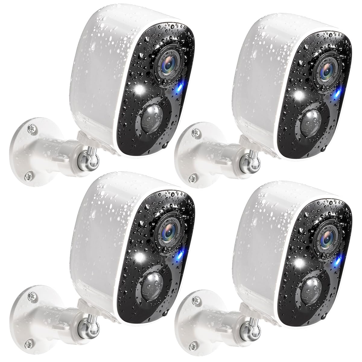 GMK 4 Pack Cameras System, Security Cameras Wireless Outdoor, 2K Video | VicoHom