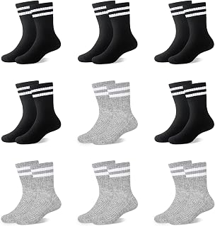 Children's Sports Socks Tennis Socks Children Boys Girls Elastic Cotton Children's Socks 9 Pairs