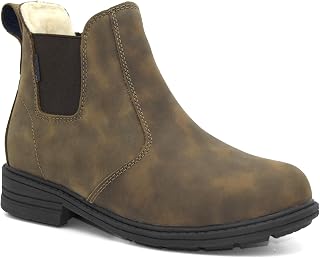 Comfy Moda Women's Waterproof Leather Lined Chelsea Ankle Boots