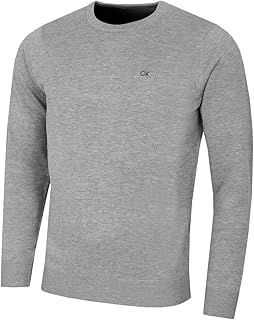 Calvin Klein 2026 Men's Crew Neck Golf Pullover Cotton Breathable