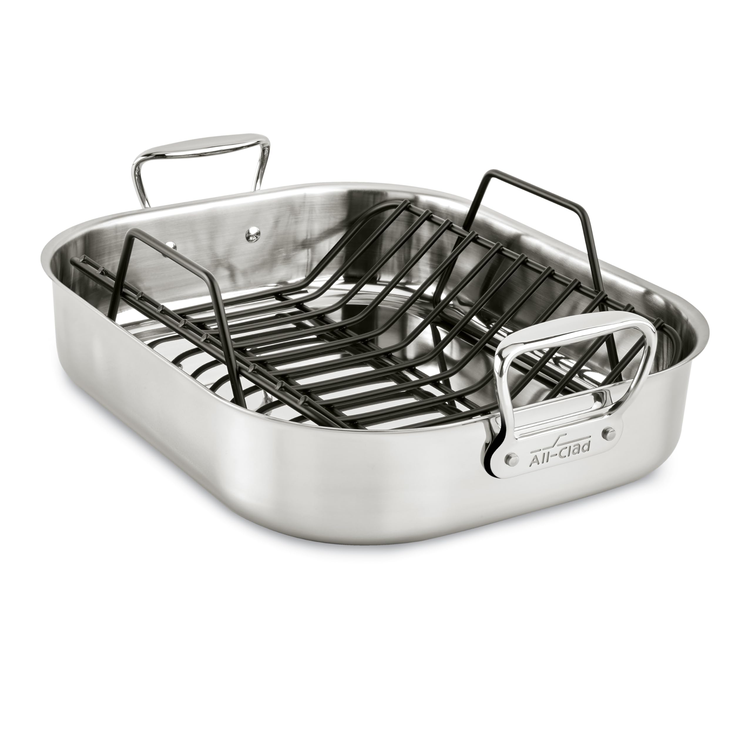 All-Clad Stainless Steel 13" x 16" Roaster with rack | Great for roasting meats 