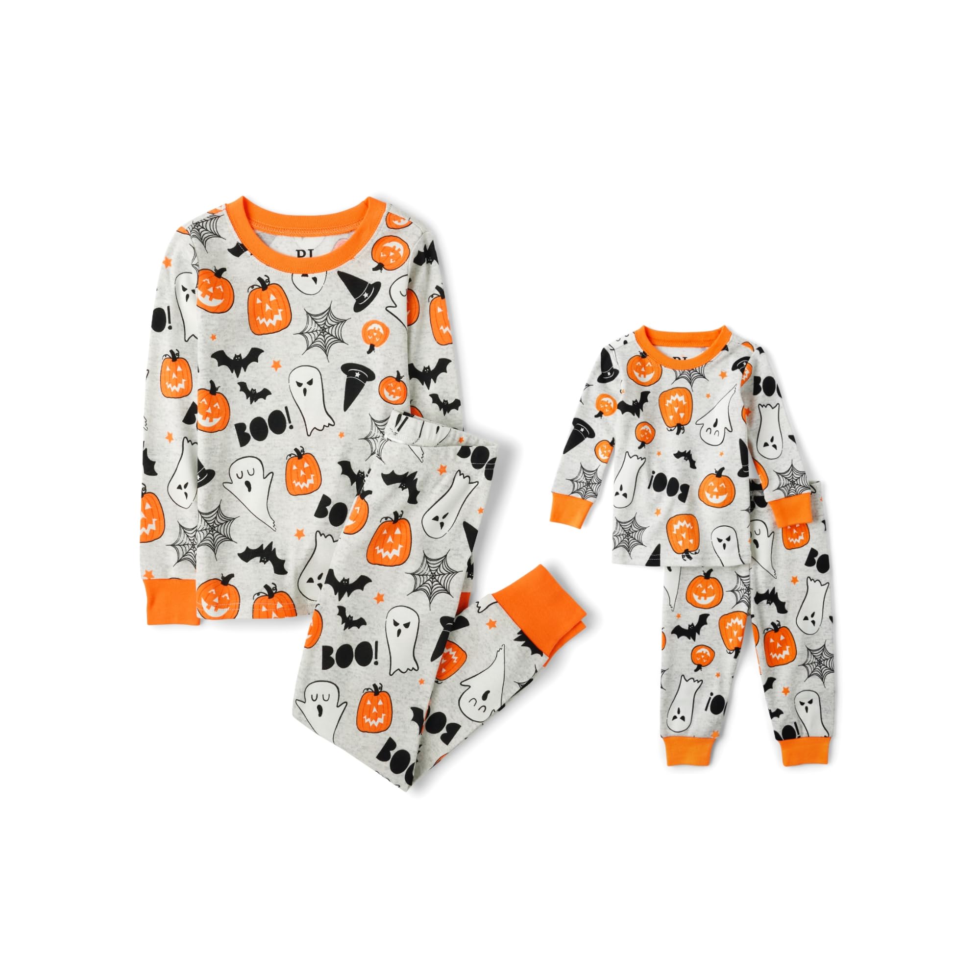 The Children's Place Baby and Kids' Sibling Matching Halloween and Holiday Pajam