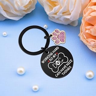 dog lover gift dog mom gift keychain for women dog mom birthday mother's day christmas gift dog lover