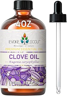 EVOKE OCCU Clove Essential Oil for Teeth and Gums, Skin, Aromatherapy | Clove Oil for Oral Care, Diffuser, Sore Muscles, Hair care, DIY Cleaning Sprays, Candle and Soap Making