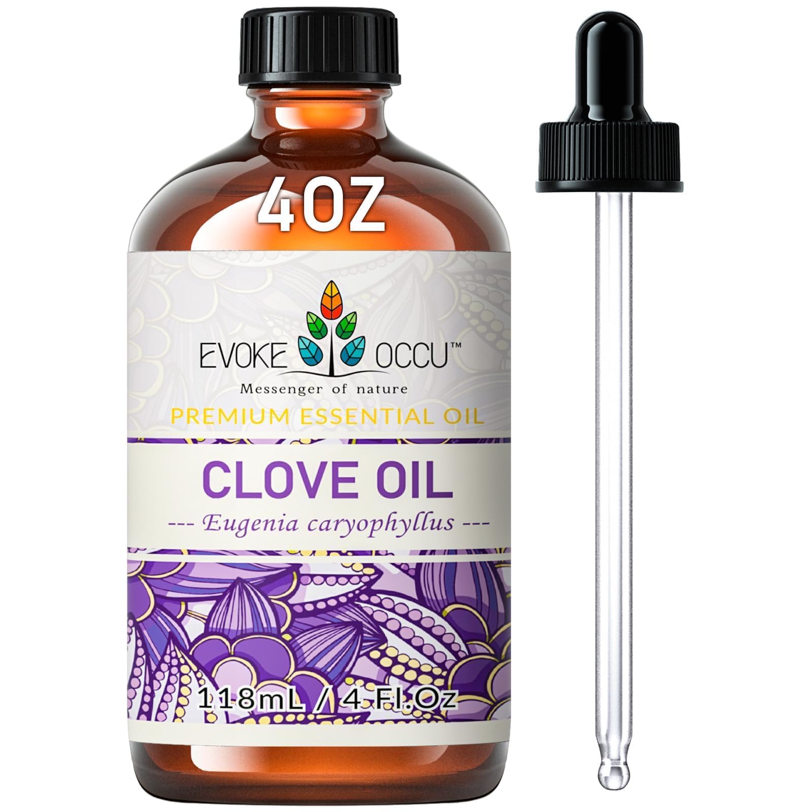 EVOKE OCCU Clove Essential Oil for Teeth and Gums, Skin, Aromatherapy | Clove Oi