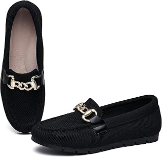 ABEJOJO Women Loafers Comfortable Casual Flat Shoes Walking Driving Elegant