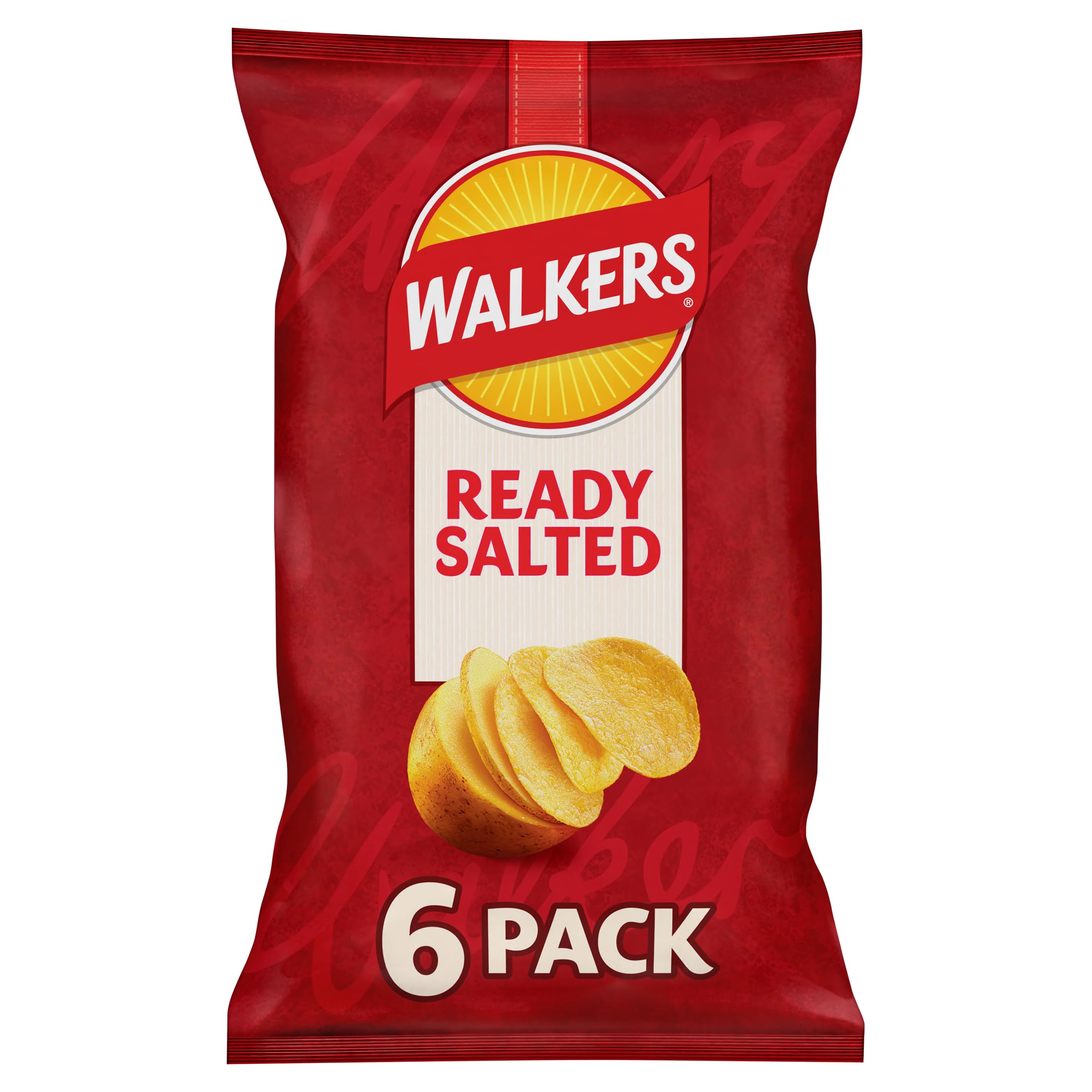 Walkers Ready Salted Multipack Crisps 6x25g
