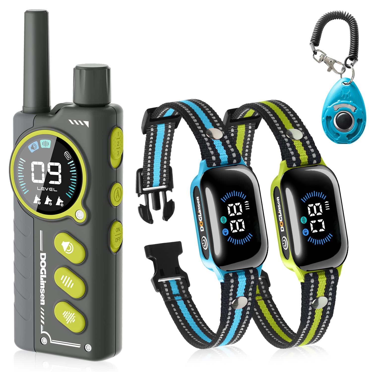 No Shock Dog Training Collar for 2 Dogs - Safe and Humane