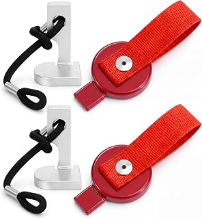 Hicarer 4 Pcs Trailer Brake Lockout Key Set - 2 Manual & 2 Magnetic Surge Brake Lockout Keys, Compatible with Most Boat, Rv, Standard SAE Size