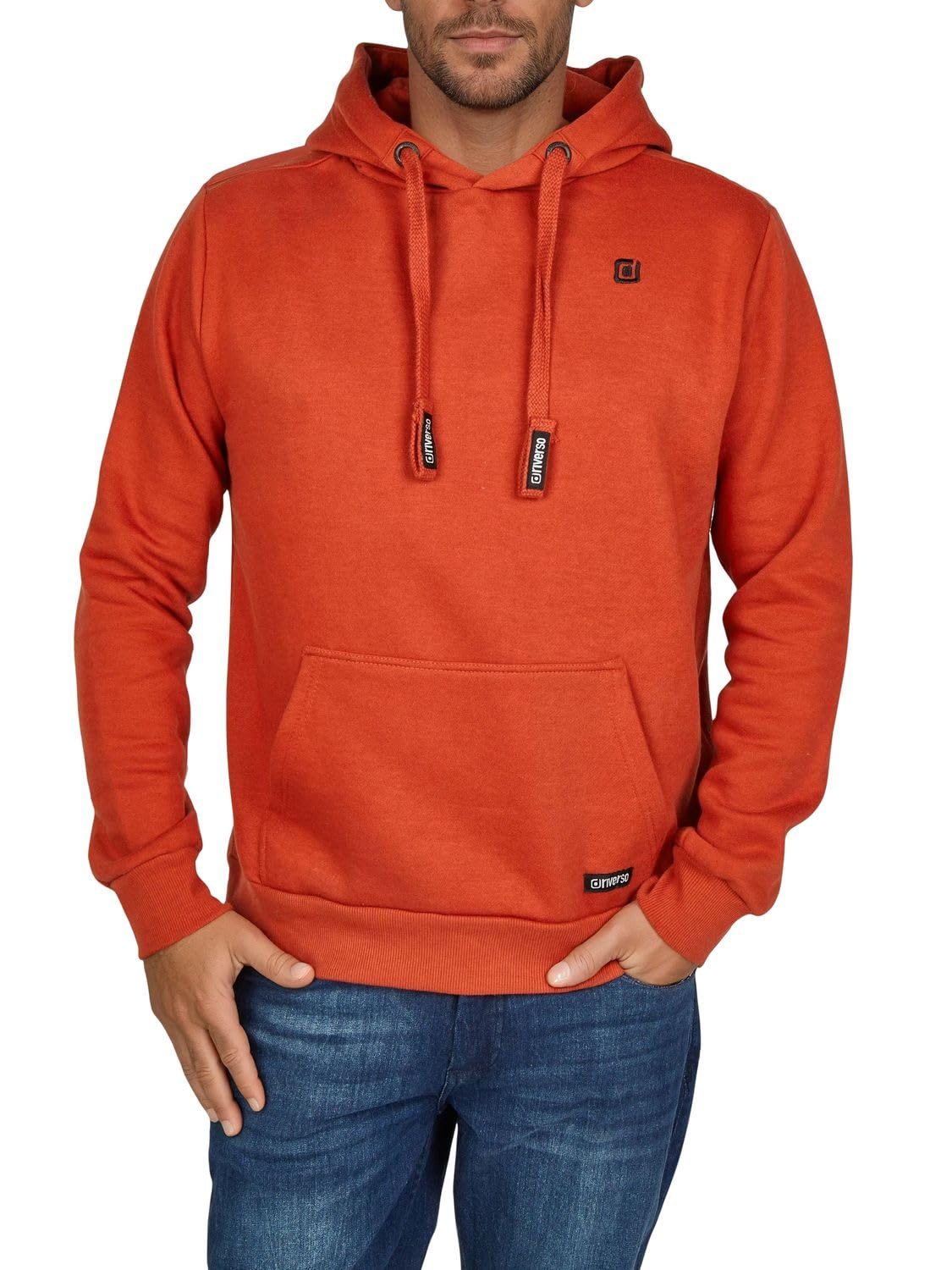 riverso RIVLinus Men's Hoodie, Regular Fit Hoodie, Pocket Pullover Streetwear Ho