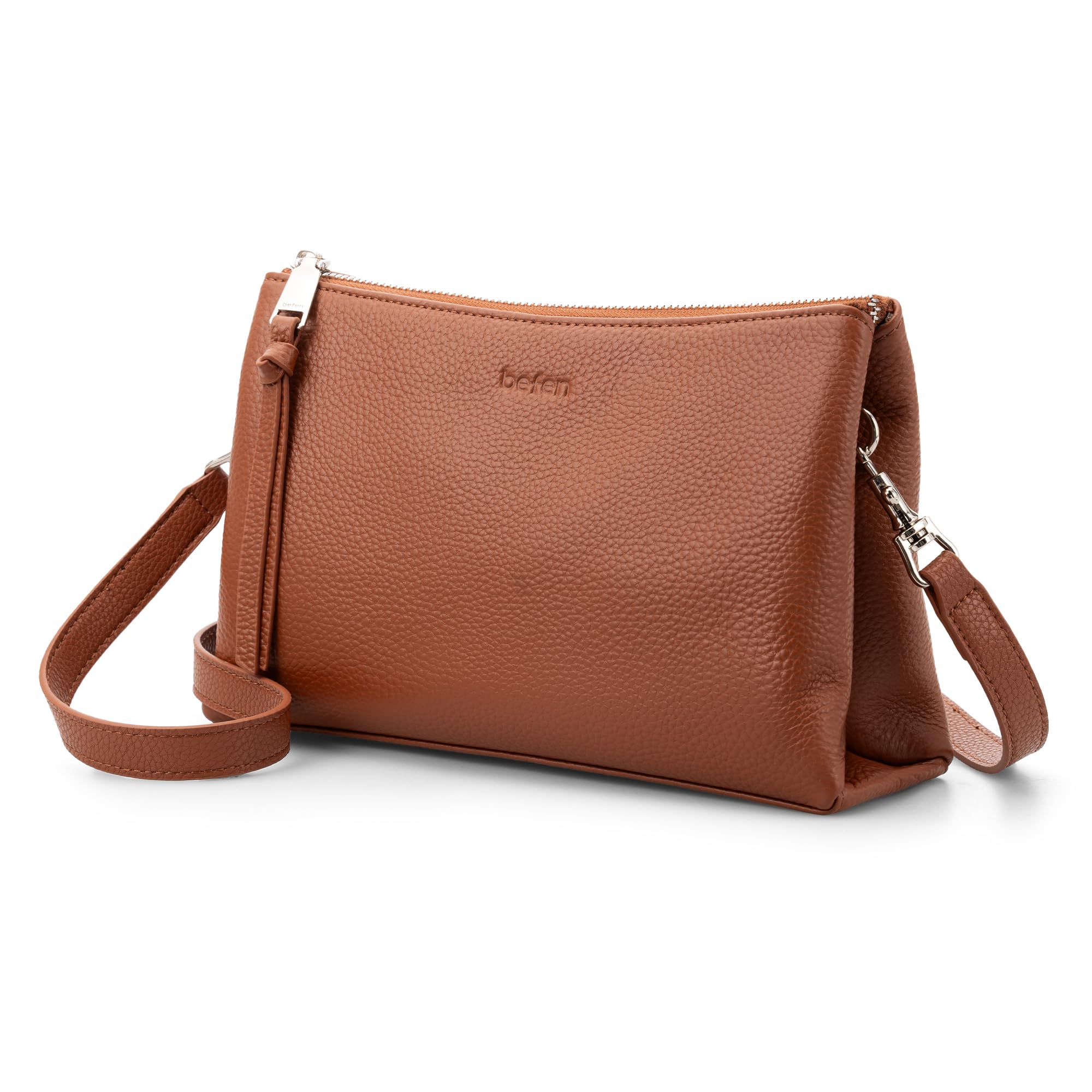befen Genuine Leather Crossbody Bags for Women Small Phone Bag Shoulder Bags for