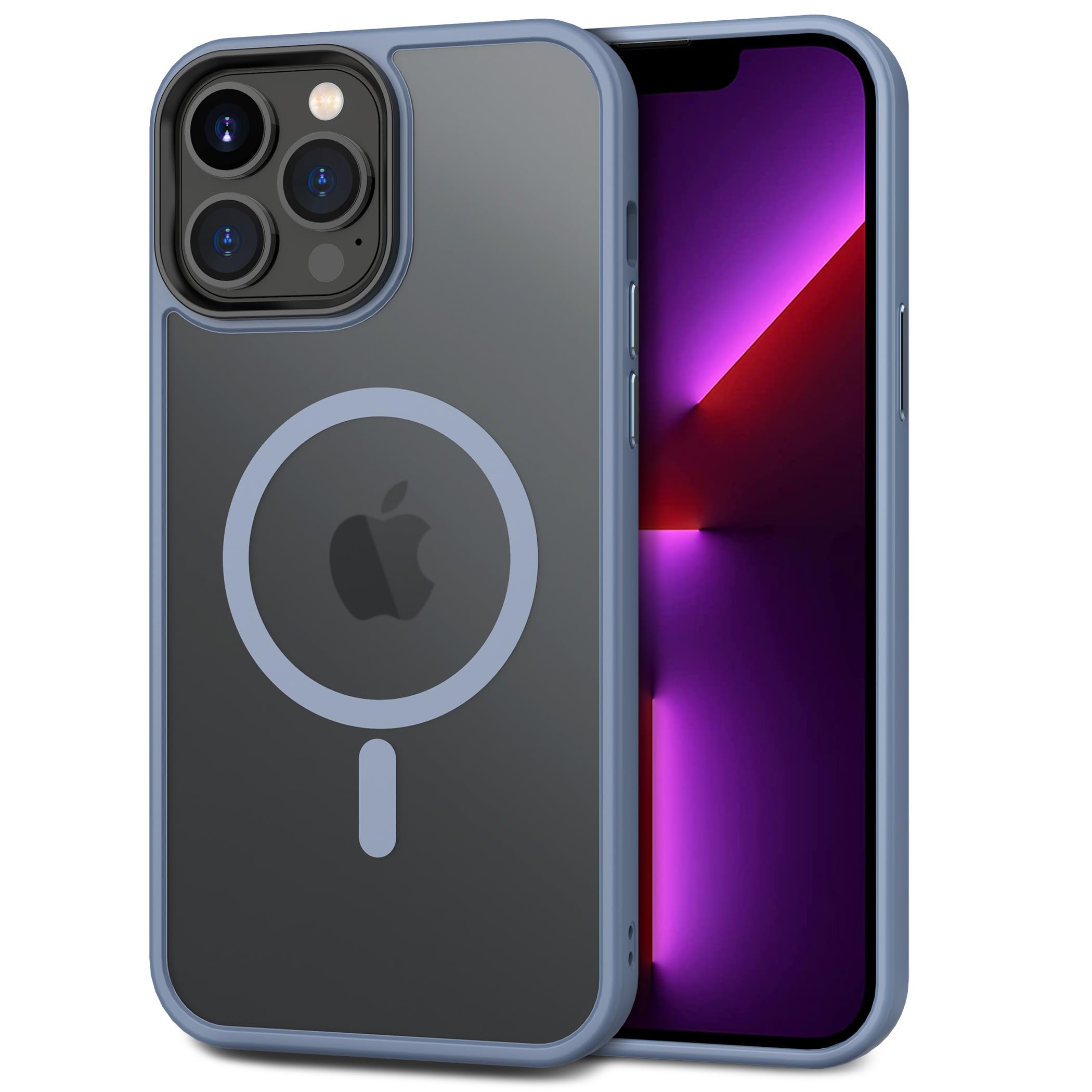CACOE Magnetic Case for iPhone 13 Pro 6.1 inch, Light Blue-1