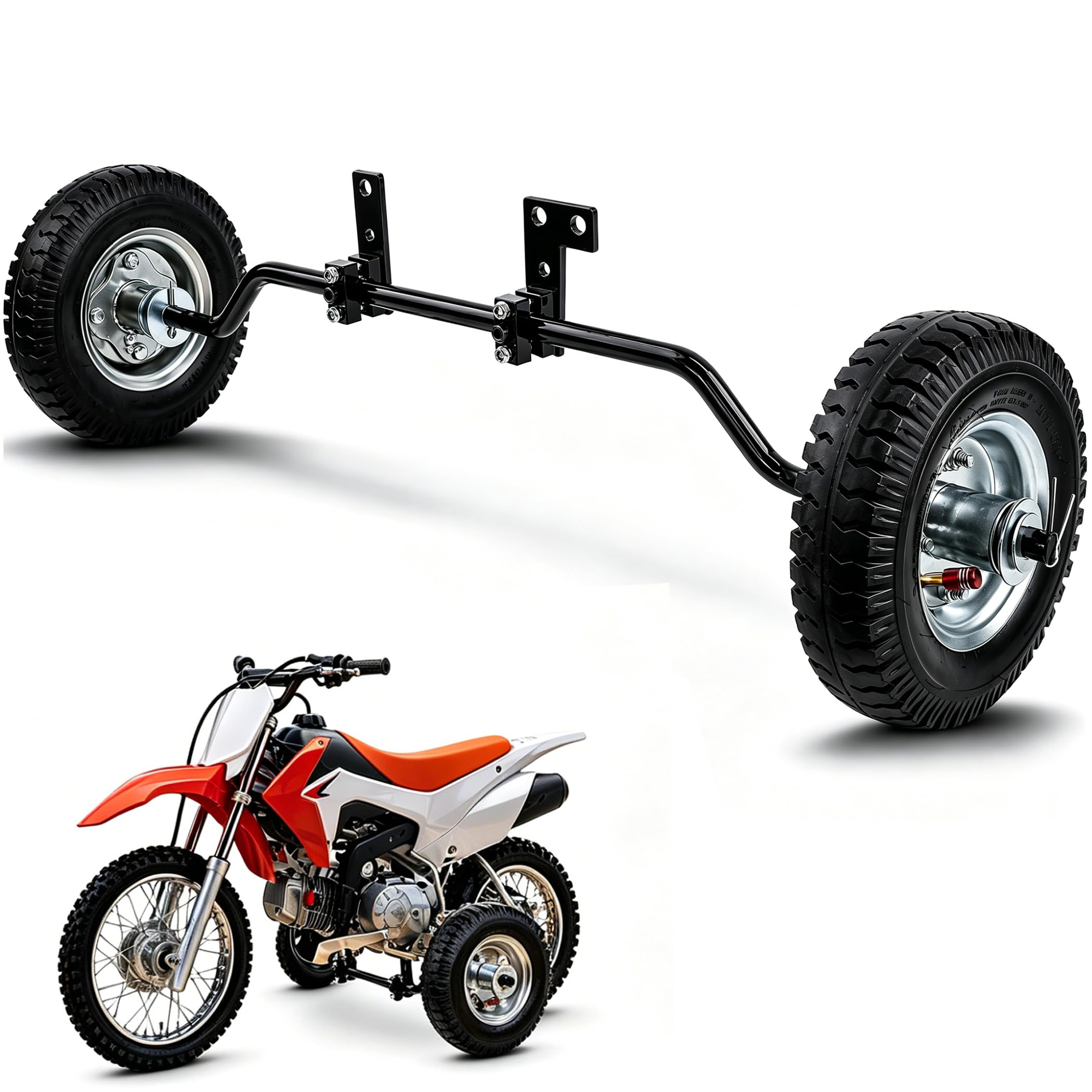 Dirt Bike Training Wheels for PW50, MX125 &amp; CRF50 | Universal Fit 50cc 49cc 