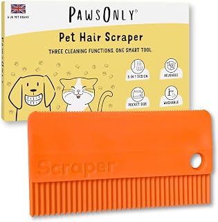 PawsOnly | Pet Hair Remover | Dog & Cat Fur Scraper for Sofa, Car, Clothes
