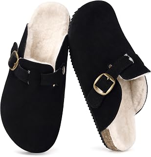 Dokela Men's Women's Winter Fur Clogs Clogs