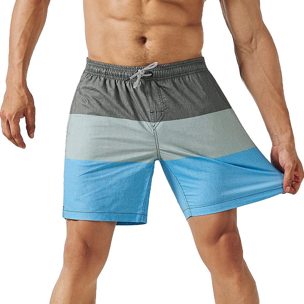 MaaMgic Men's 4 Way Stretch Swim Shorts for Summer Holidays Quick Drying Beach S