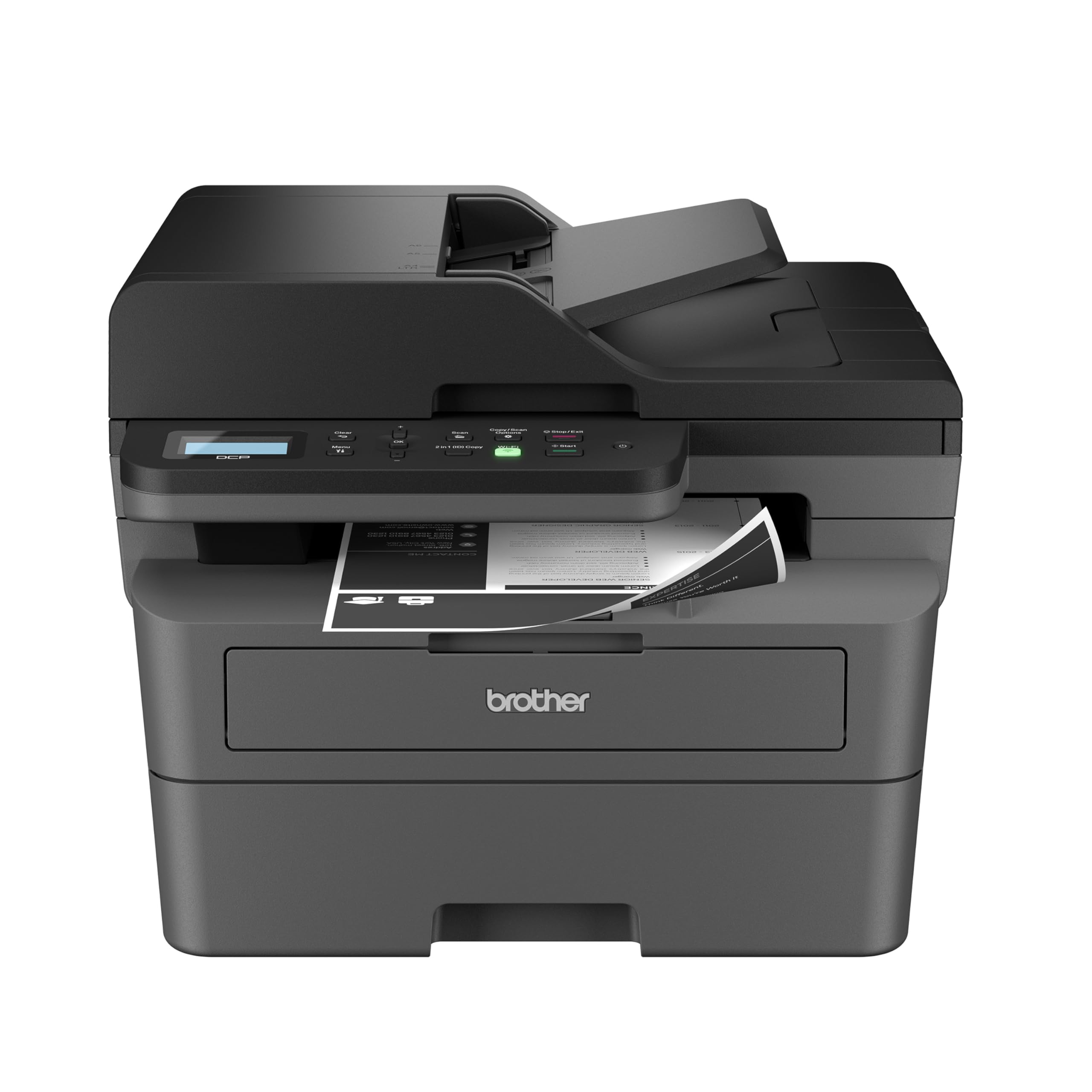 Brother DCP-L2640DW Wireless Compact Monochrome Multi-Function Printer, Copy, Sc