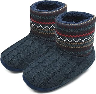 COFACE Men's High Quality Niche Slippers Winter Warm Non-Slip Lined Shoes for Indoor/Outdoor