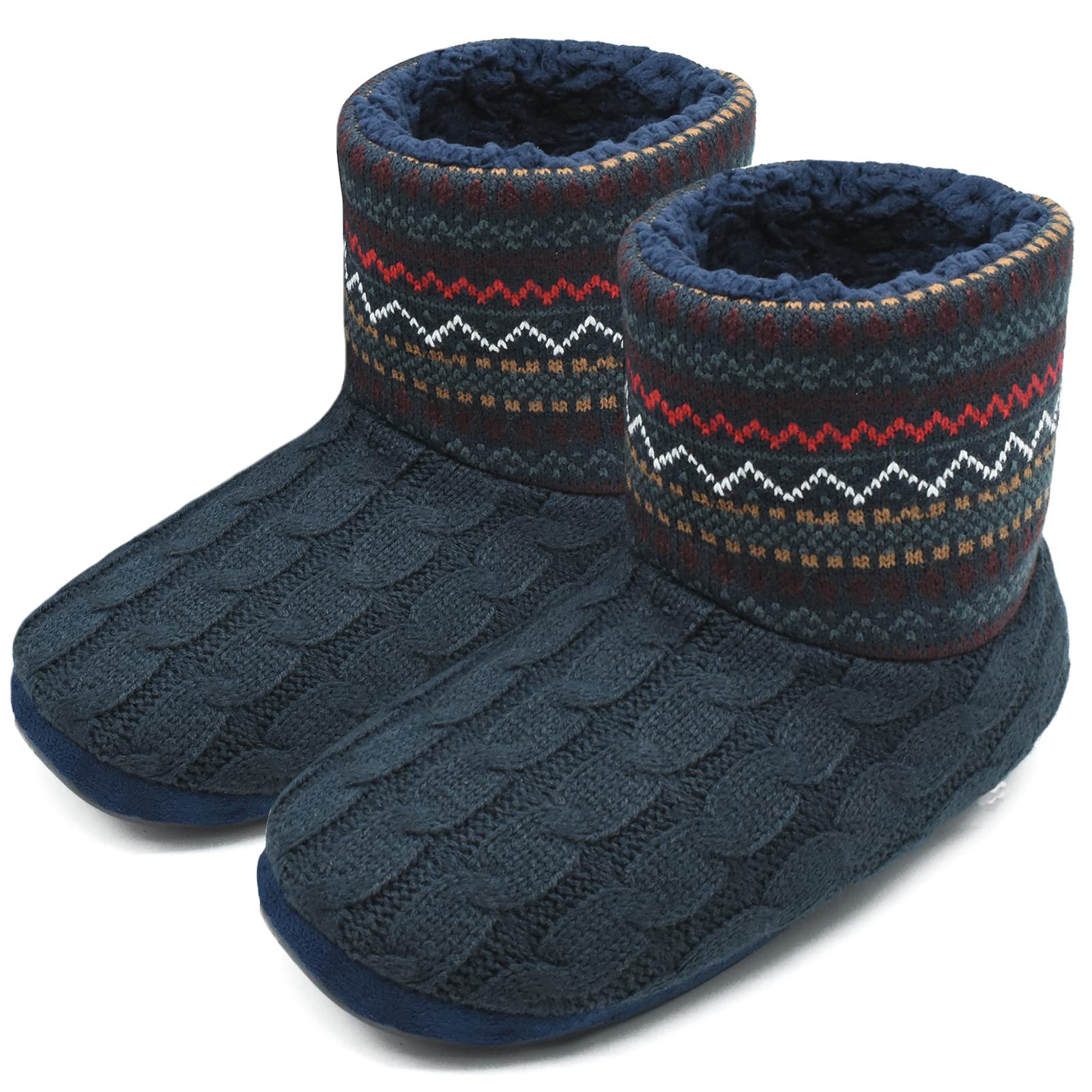 COFACE Men's High Quality Niche Slippers Winter Warm Non-Slip Lined Shoes for In
