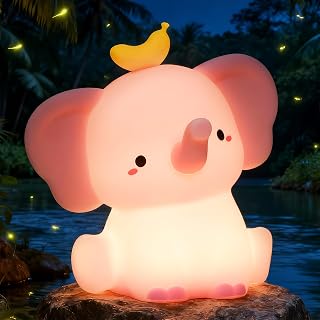 Ammonite Nursery Night Light, Cute Silicone Horse Lamp for Kids, Soft Silicone Kids Nursery Nightlight USB LED Touch Lamp Kids Bedroom Decor as Xmas Birthday Gifts for Boys Girls (Style D)