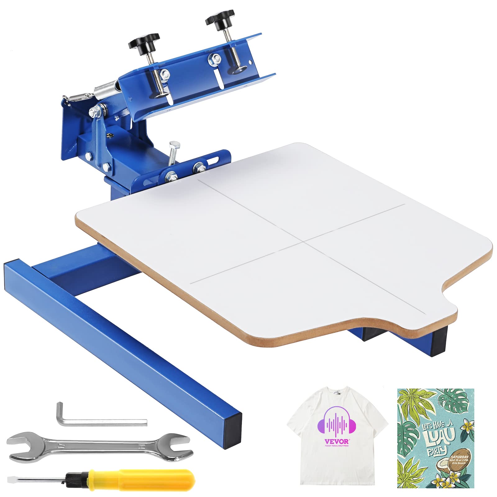 VEVOR Screen Printing Machine 1 Color 1 Station Silk Screen Printing Press | For