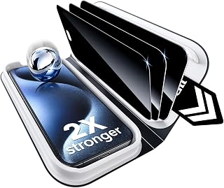 ESR 3 Pack for iPhone 15 Pro Max Privacy Screen Protector, Classic