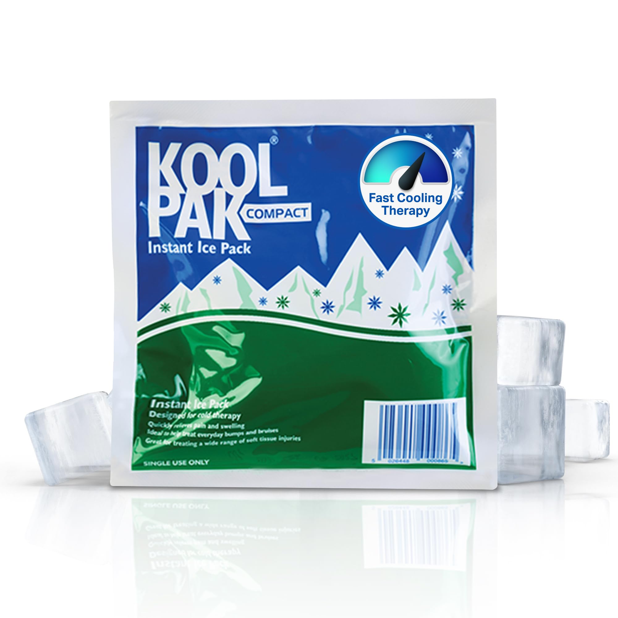 Koolpak 20 x Compact Instant Cold Ice Packs - 15 x 15 cm Disposable Instant Ice 