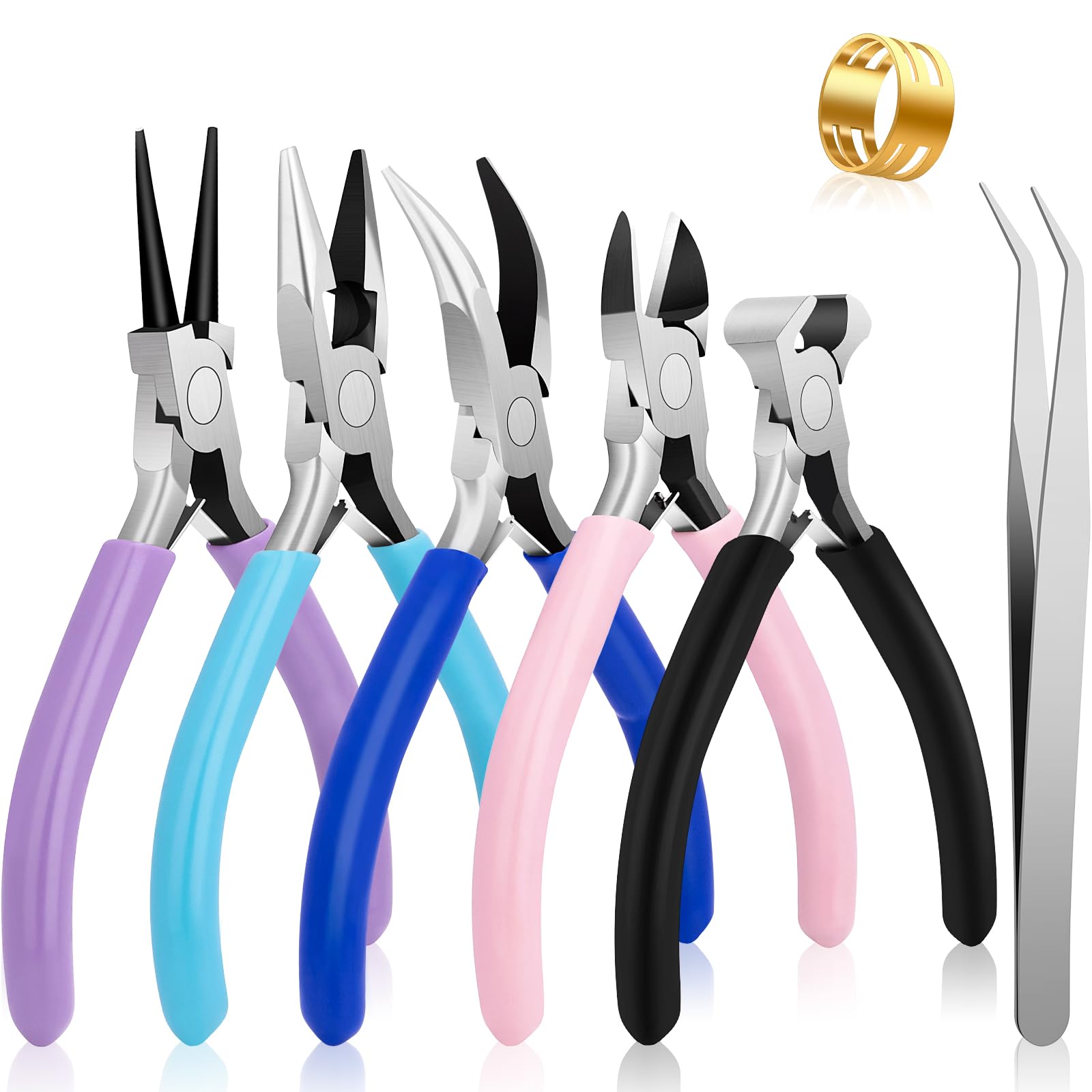 5 Pack Jewelry Pliers Tool Set, Wire Wrapping Tools for Jewelry Making | Bracele