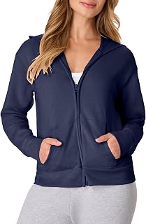 Hanes Women's Fleece Full Zip Hood 8 oz Sweatshirt