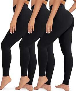 VALANDY Women High Waist Leggings Butter Soft Stretchy Tummy Control Workout Gym Yoga Slim Tights Regular Plus Size