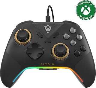 Flydigi VADER 5S Wired Controller for Xbox Series X|S, Xbox One, Windows | FORCEFLEX Adjustable Tension Joysticks, FORCESWITCH Triggers, 6 Remappable Buttons, 3.5mm Audio Jack