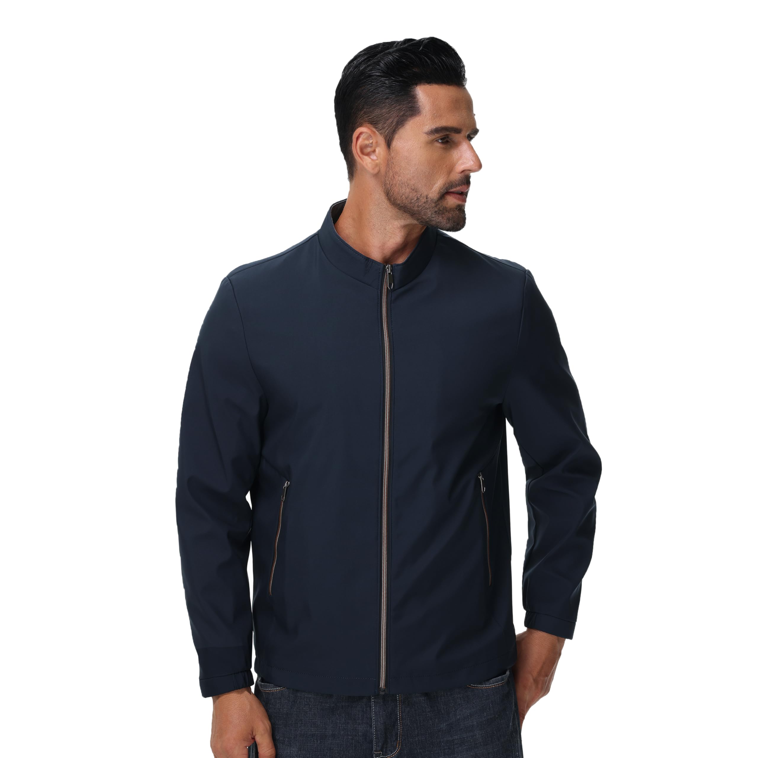 DON JOHNSON Men's Lightweight Casual Jacket for Men Sports Jackets Bomber Jacket