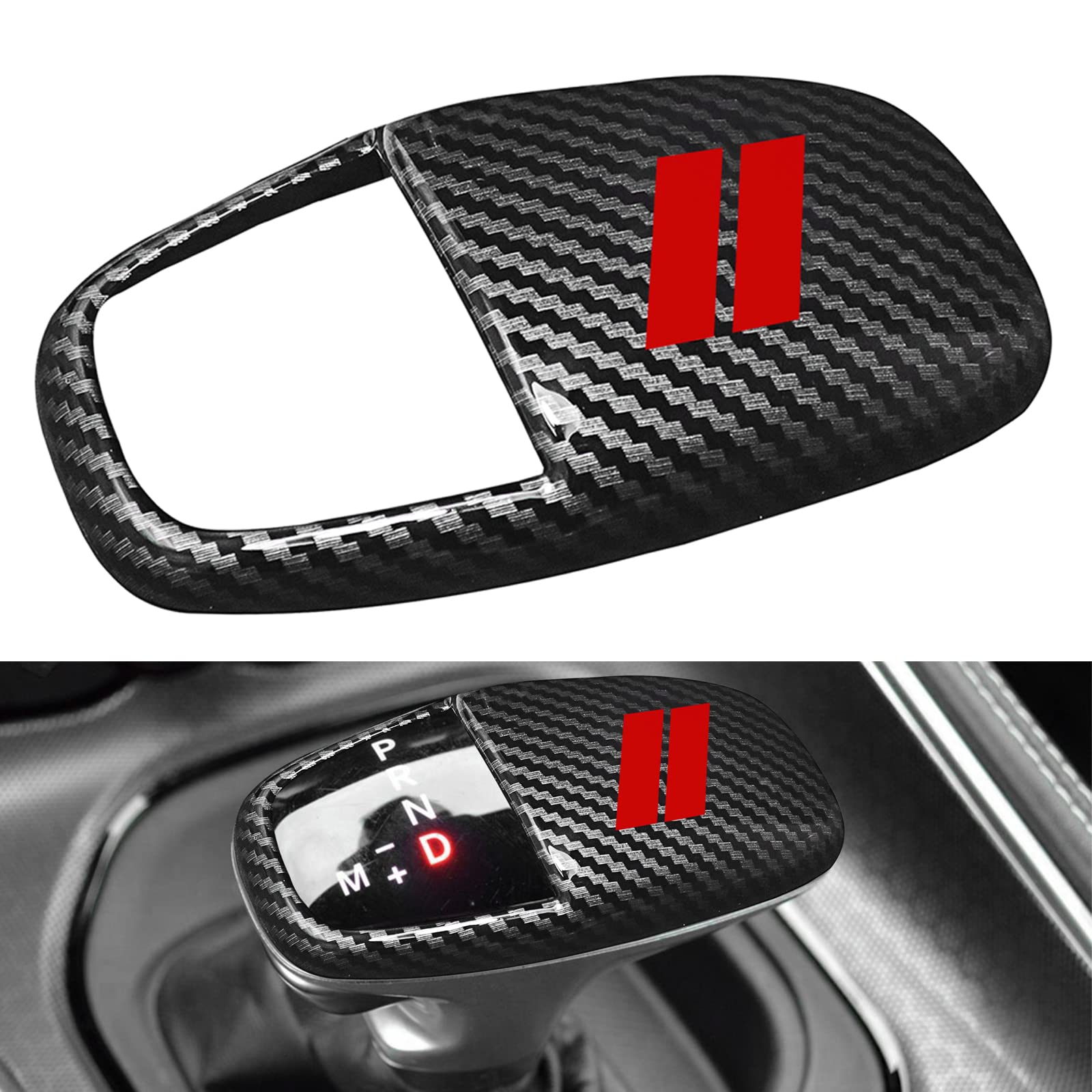 Gear Shift Knob Head Cover Trim for Dodge Charger Accessories 2015-2023 Challeng