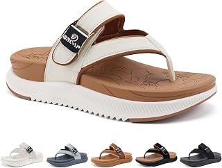 ONCAI Infradito ortopediche da donna con piattaforma con supporto per arco plantare, sandali estivi da spiaggia eleganti e alla moda e suola in gomma spessa per esterni