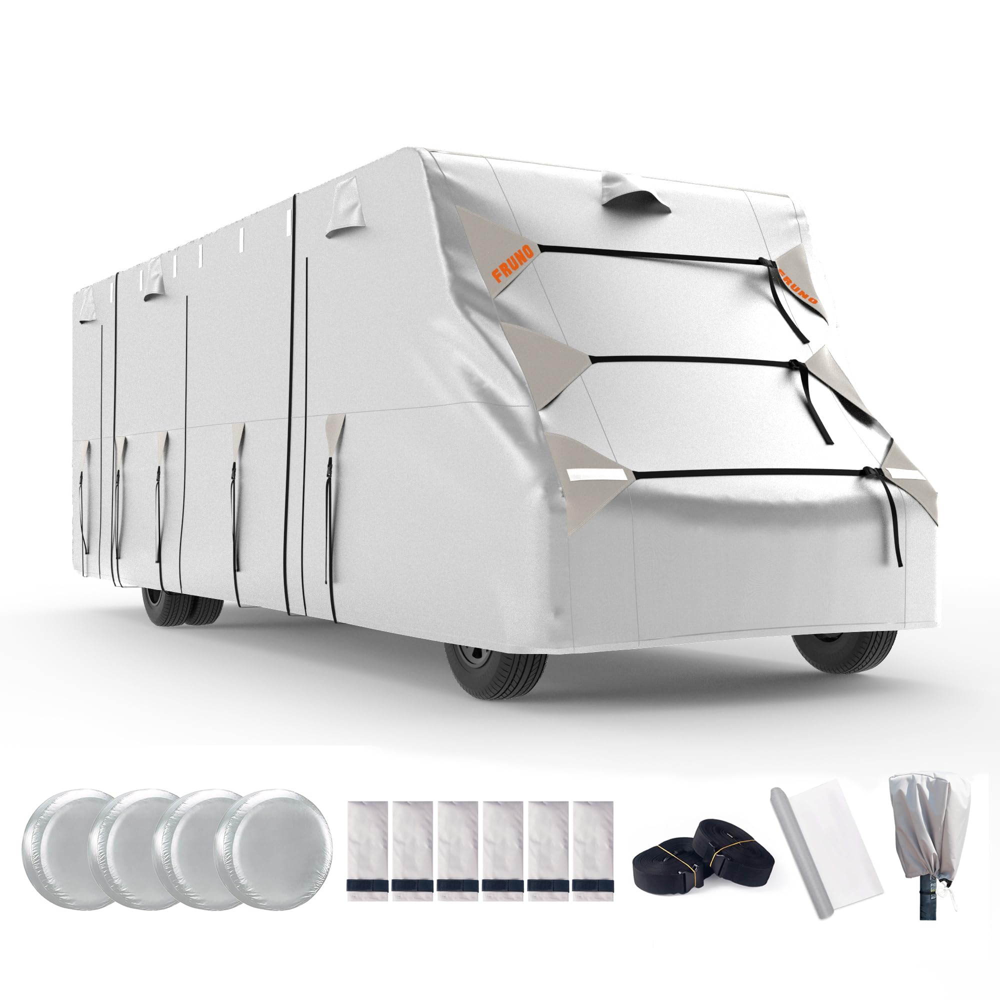 FRUNO Oxford Fabric Class C RV Cover Fits 23'-26' Waterproof Rip-Resistant Anti-