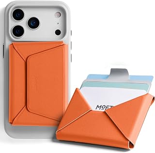 MOFT Magsafe Wallet, Slim Magnetic 8 - Card Holder, Snap Field Wallet with Pull to Access Design, RFID Blocking, MOVAS Veagn Leather Minimalist Travel Wallet for Men & Women,Sunrise