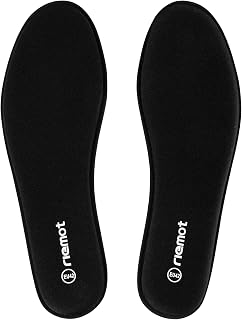 riemot Womens Mens Memory Foam Insoles Soft Replacement Inner Soles for Running Shoes Work Boots Sneakers Comfort Cushioning Shoe Inserts for Foot Pain Black US 7 Women/EU 38