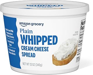 Amazon Grocery, Plain Whipped Cream Cheese Spread, 12 Oz