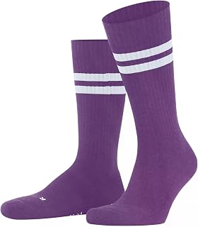 FALKE Unisex Dynamic Socks Breathable Cotton Light Cushioning With Plush Sole Retro Stripe Pattern Sporty Thick Ribbed Hard-Wearing Comfortable Ideal With Trainers 1 Pair
