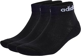 adidas Unisex niños Linear Ankle Cushioned Socks 3 Pairs