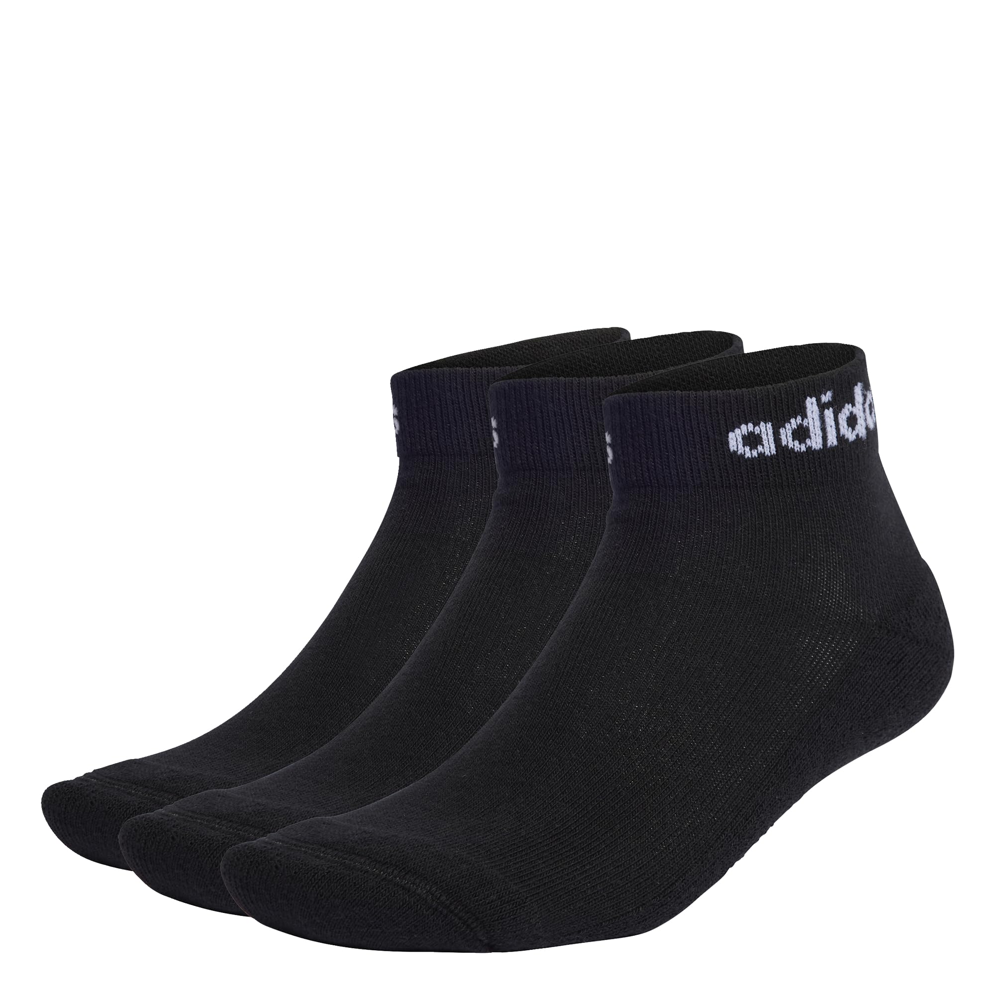 adidas Unisex niños Linear Ankle Cushioned Socks 3 Pairs
